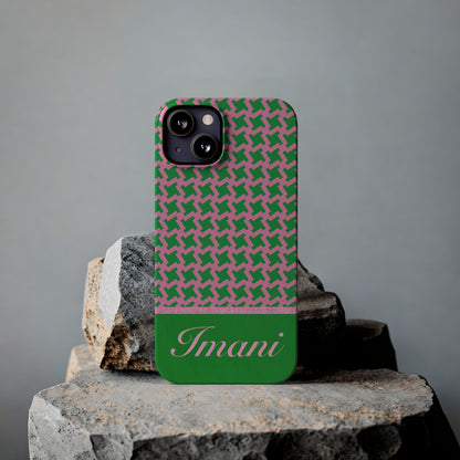 Imani Personalized Slim Phone Cases