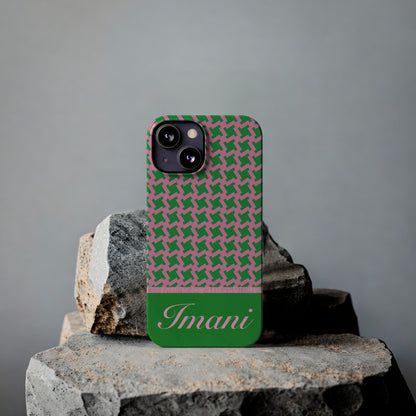 Imani Personalized Slim Phone Cases