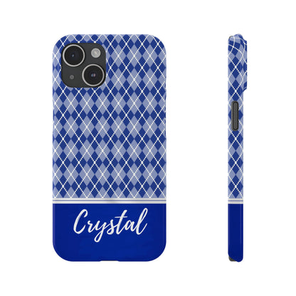 Crystal Personalized Slim Phone Cases