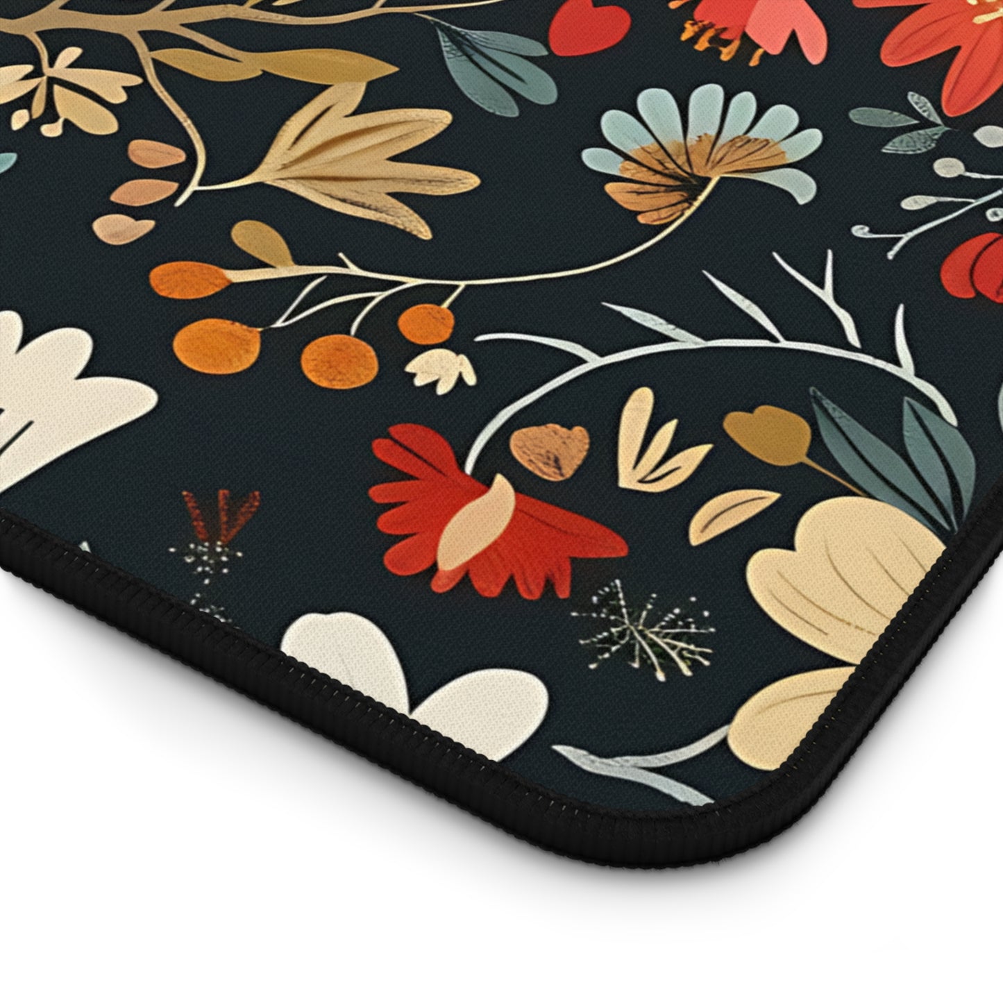 Mom Floral Heart Desk Mat