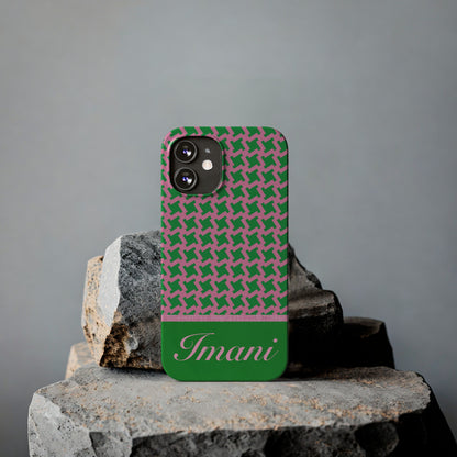 Imani Personalized Slim Phone Cases