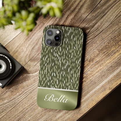 Bella Personalized Slim Phone Cases