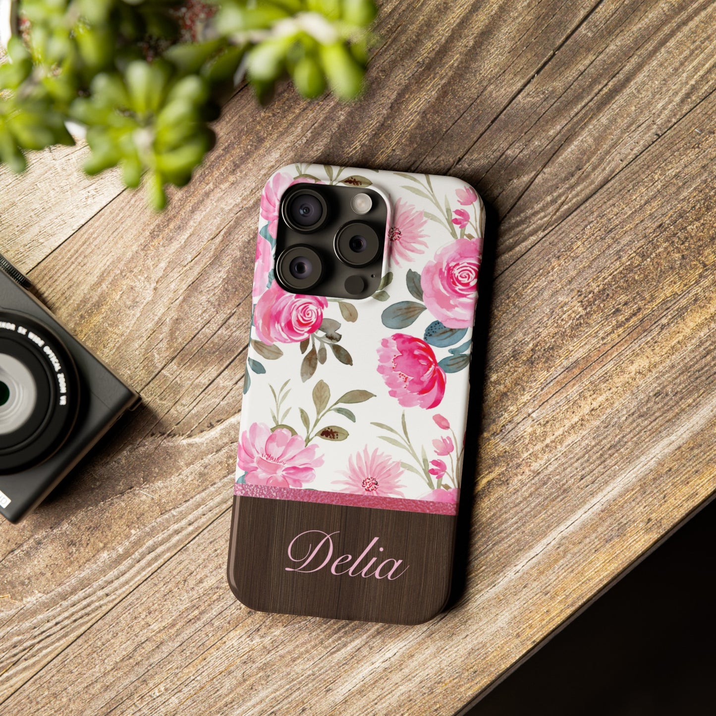 Delia Personalized Slim Phone Cases