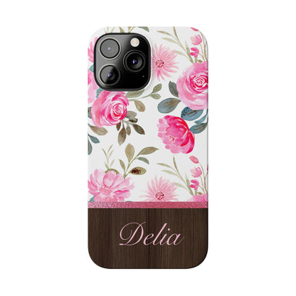 Delia Personalized Slim Phone Cases