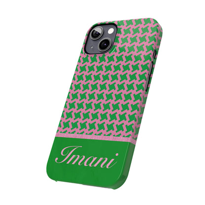 Imani Personalized Slim Phone Cases