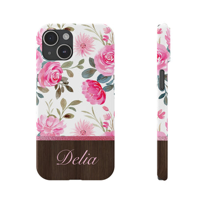 Delia Personalized Slim Phone Cases