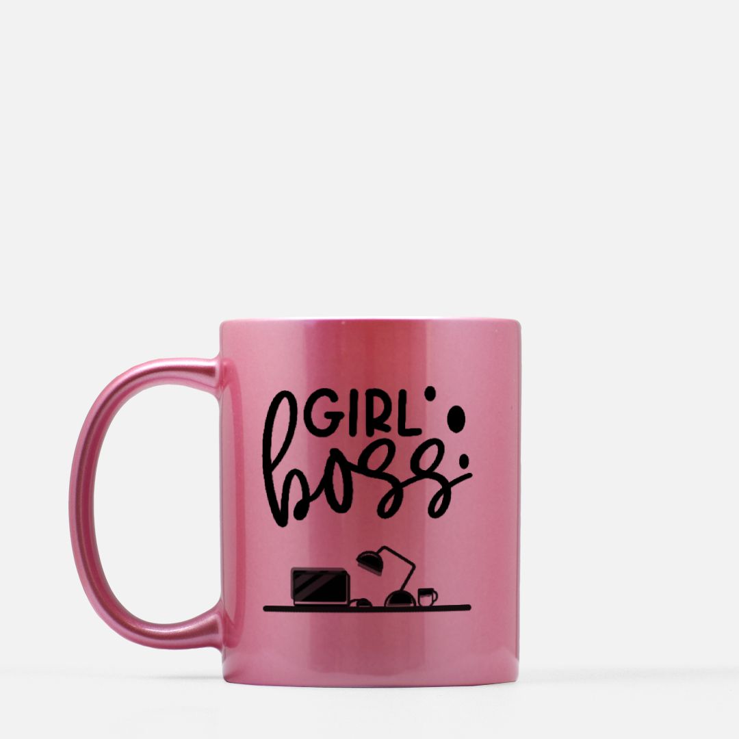 Girl Boss Mug 11oz. (Pink)