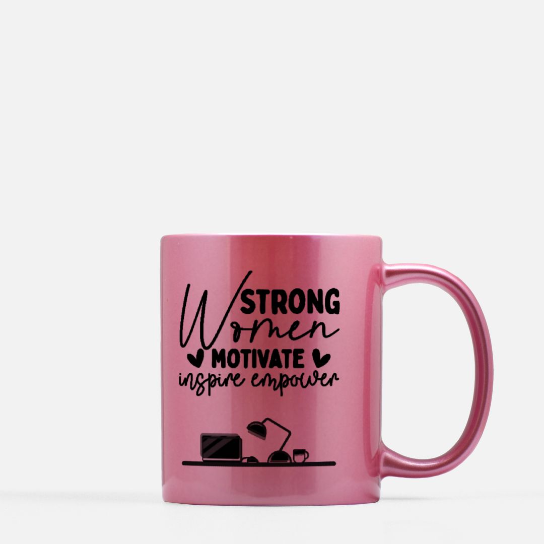 Strong Women Mug 11oz. (Pink)